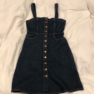 Madewell Denim Overall Dress in Matilda Wash